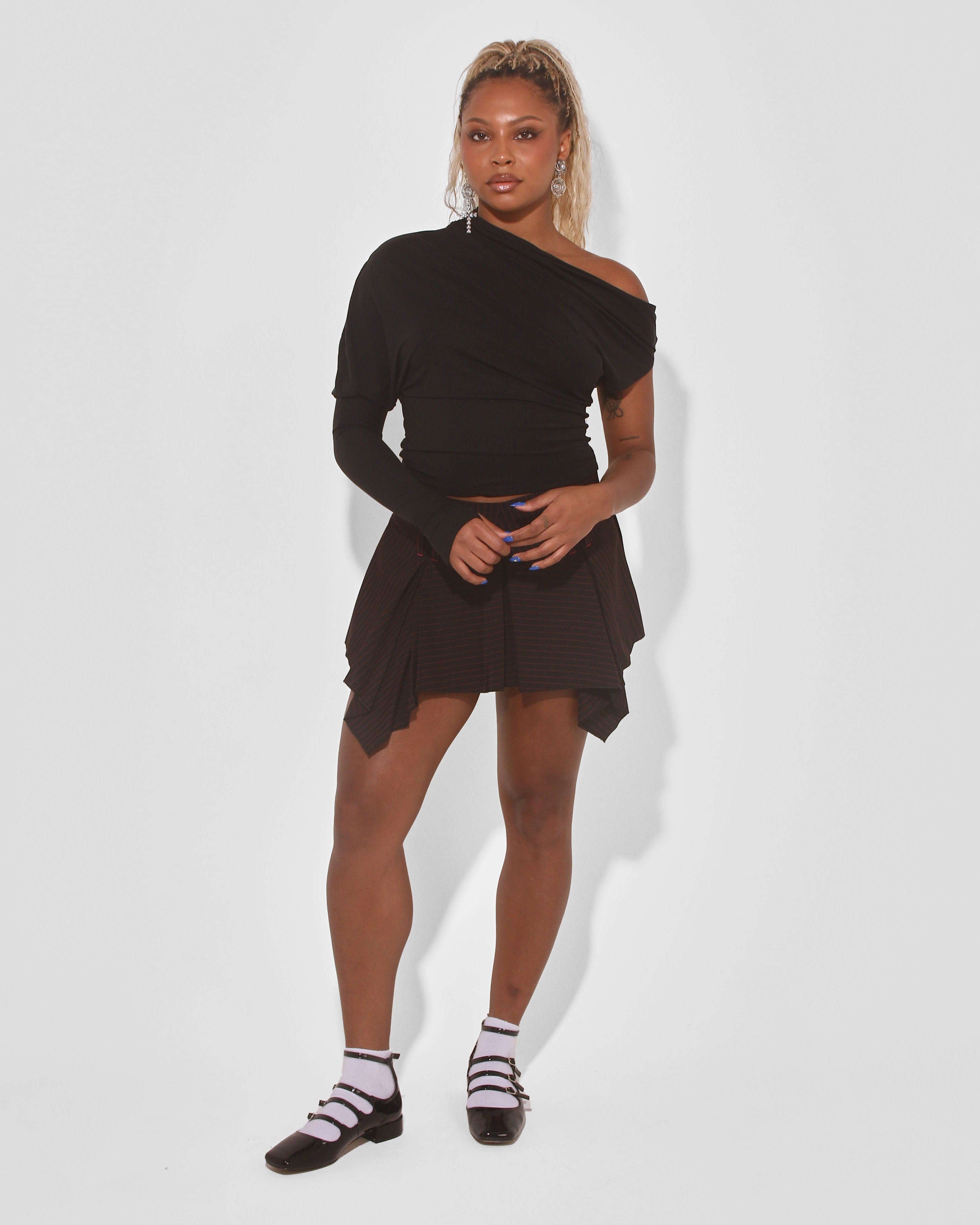 Haute-Line Handkerchief Mini Skirt